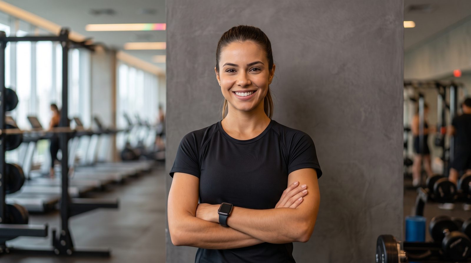 Personal trainer em academia