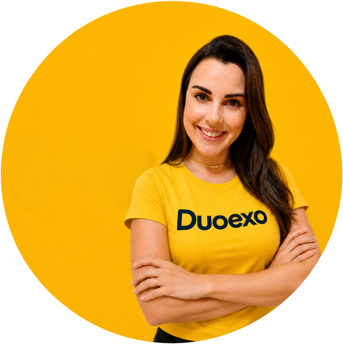Luana, do Departamento Comercial e Marketing da Duoexo